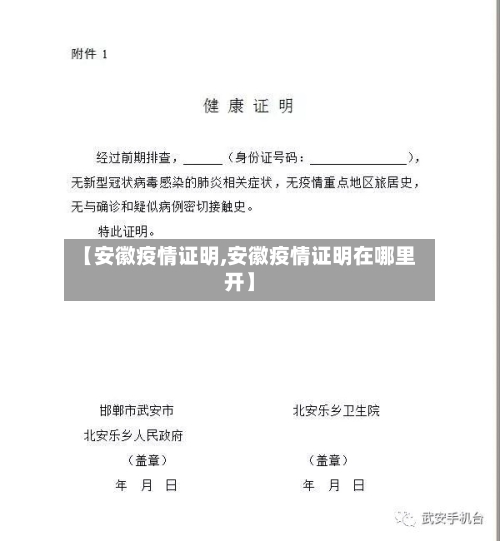 【安徽疫情证明,安徽疫情证明在哪里开】