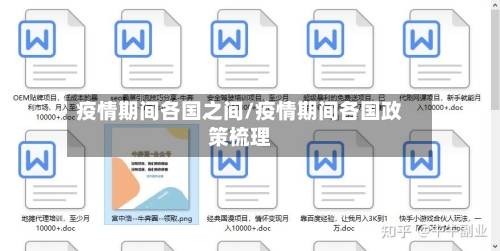 疫情期间各国之间/疫情期间各国政策梳理