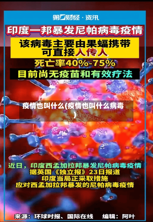 疫情也叫什么(疫情也叫什么病毒)-第2张图片