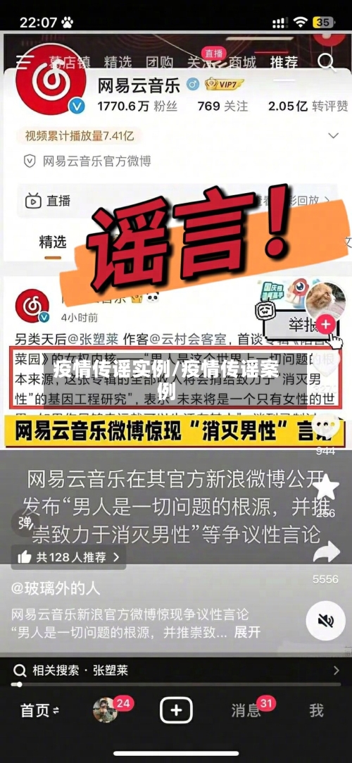 疫情传谣实例/疫情传谣案例
