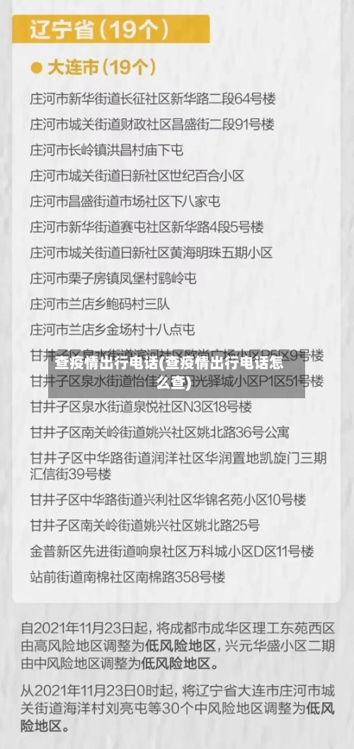 查疫情出行电话(查疫情出行电话怎么查)