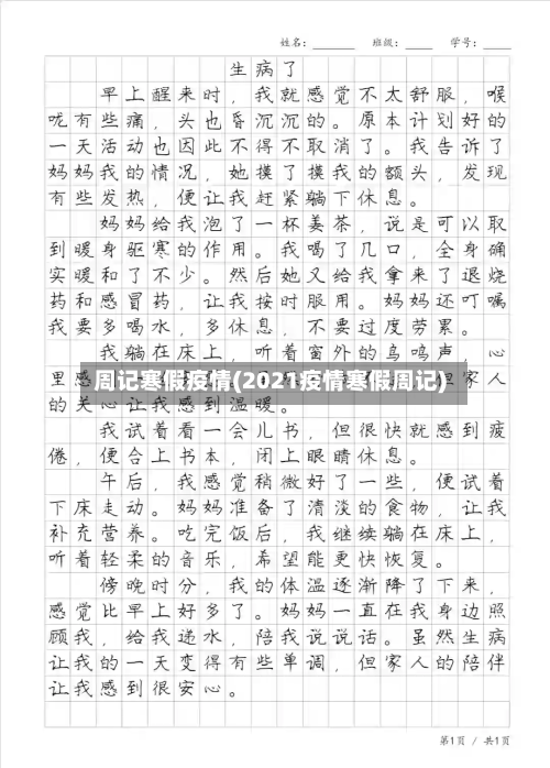 周记寒假疫情(2021疫情寒假周记)-第2张图片