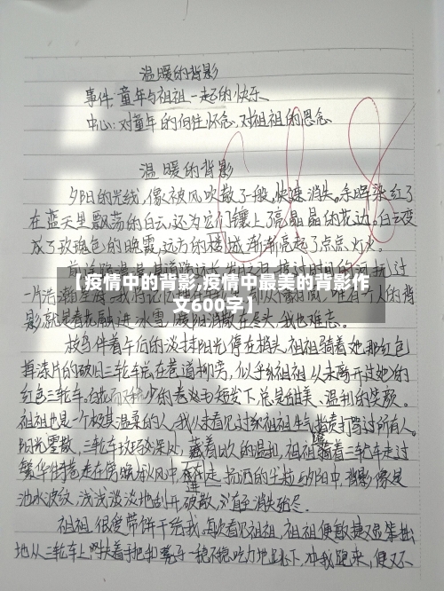 【疫情中的背影,疫情中最美的背影作文600字】-第2张图片
