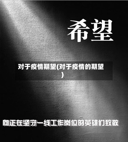 对于疫情期望(对于疫情的期望)