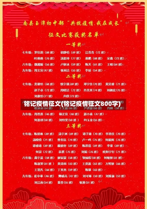 铭记疫情征文(铭记疫情征文800字)-第2张图片